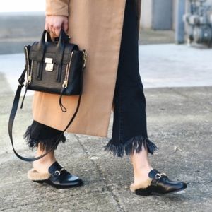 Steve Madden fur loafers
